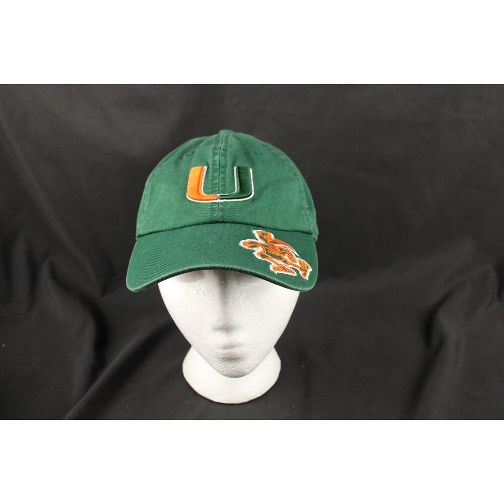 Vintage T.E.I. University of Miami Youth Cap Old Logo Dad Cap Adjustable Buckle
